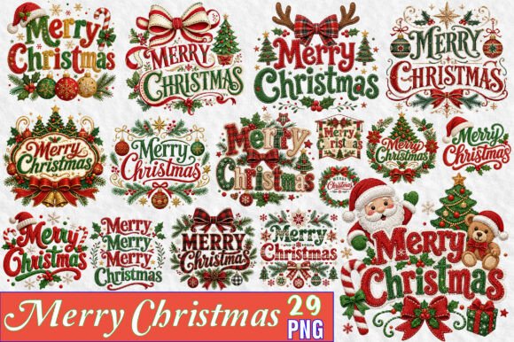 Download Merry Christmas Sublimation PNG Bundle - Christmas Collection