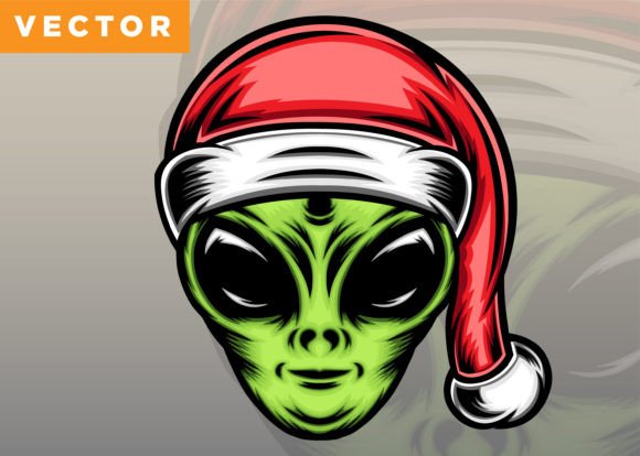 Download Christmas Alien Illustration - Alien Collection