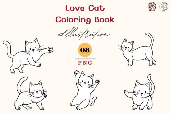Download Cute Cat Cartoon Coloring8 PNG - Cartoon Collection