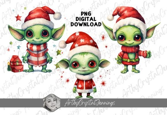 Download Christmas Holiday Space Alien Design PNG - Alien Collection