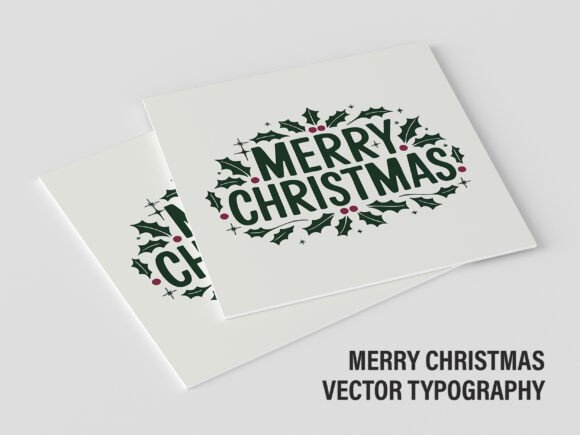 Download Merry Christmas Vector Typography V2 01 - Christmas Collection