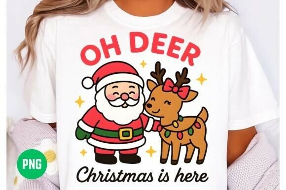 Download OH Deer Christmas is Here SVG PNG - Christmas Collection