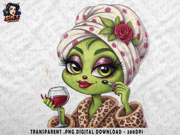 Download Spa Alien Diva | Cute Self-Care PNG - Alien Collection