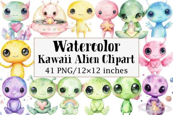 Download Kawaii Alien Clipart - Alien Collection