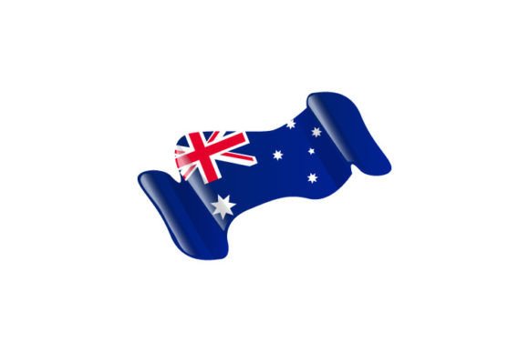 Download Wavy Flag Australia Icon Vector Isolated - Isolated Collection