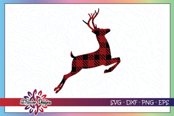 Download Plain Buffalo Christmas Deer Graphic - Christmas Collection