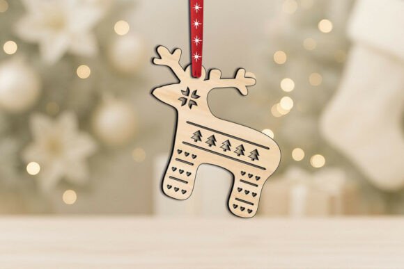 Download SVG Laser Holiday Deer Christmas Present - Christmas Collection