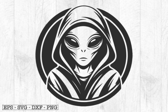 Download Alien SVG File for T-Shirt Design - Alien Collection