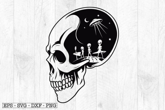 Download Skull Space Alien Svg File , Outer Space - Alien Collection