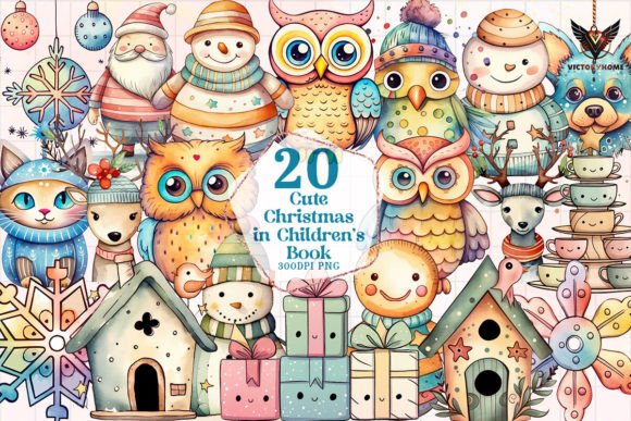 Download Cute Christmas in Children’s Book - Christmas Collection